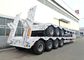 Escalera hidráulica 80 Ton Low Bed Semi Trailer de la carga pesada