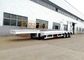Escalera hidráulica 80 Ton Low Bed Semi Trailer de la carga pesada
