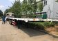 Cama plana los 40ft del transporte 3 Axle Shipping Container Trailer