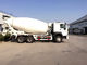 camión del mezclador de cemento de la impulsión de Sinotruk 6x4 de la cabina de 336ph HW76