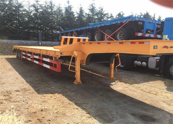 Del excavador de Transport 80T Lowboy de la cama remolque bajo semi